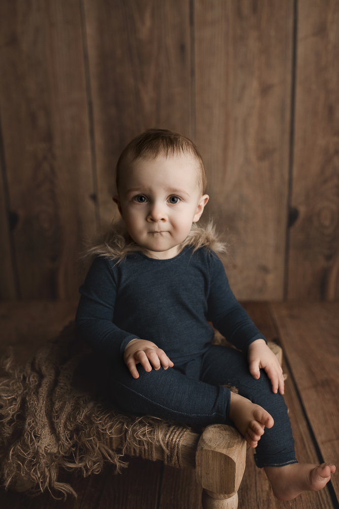 Such a little cutie during his Lafayette Indiana milestone session.